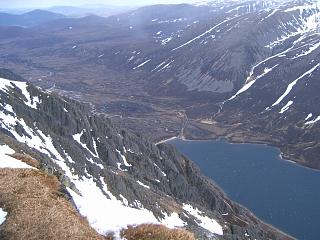 The western slopes of Braeriach and 
Gleann Einich from Sgor Gaoith.