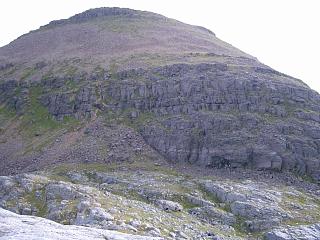 The path up the west face of Ruadh Stac Mor