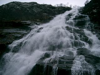 An Steall waterfall in Glen Nevis.