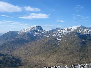 Ben Nevis from high on the NW slopes of Binnein Beag