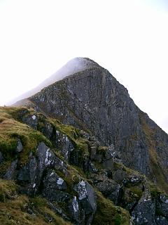 Sgorr Dhonuill seen from its east ridge.