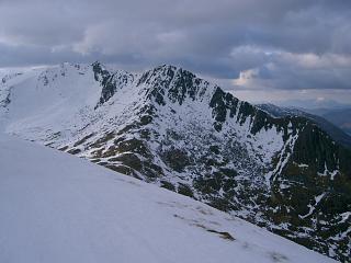 The twin tops of The Saddle and Sgurr na Forcan
