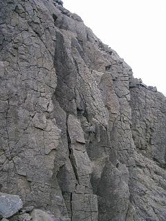 Volcanic rocks on Sgurr Dubh Mor.