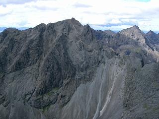 Sgurr Dearg showing path up from An Stac Screes
