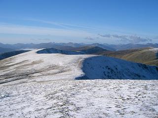 Looking west from Meall Coire Lochain.