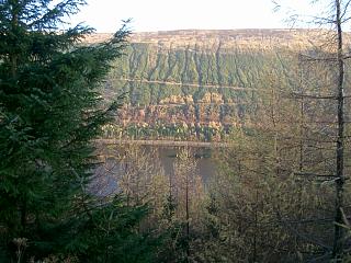 SE across the Great Glen at the South Laggan Forest above Loch Lochy.