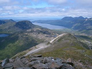 The NW ridge of Sgorr Ruadh used for ascent/descent.