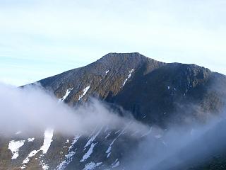 Binnein Mor from the NW ridge of Na Gruagaichean.