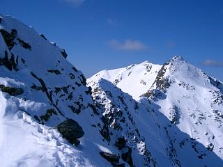 The two summits of The Saddle