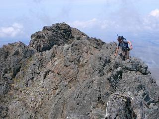 Typical terrain on the summit ridge of Sgurr a'Ghreadaidh.