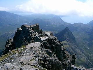 Looking south from Sgurr nan Gillean to Sgurr na h-Uamha.