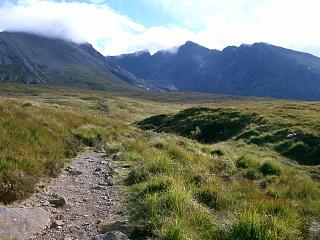 Coire Lagan from above Glen Brittle camp site.