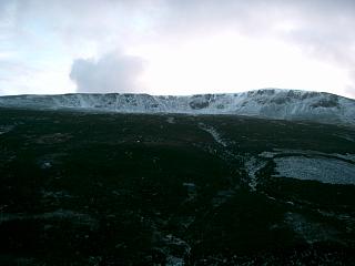 The NE ridge of Sgairneach Mhor from Coire Dhomhain.