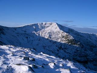 The summit of Sron a'Choire Ghairbh from its E ridge.