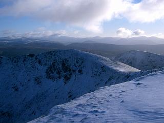 The SE top of Sron a'Choire Ghairbh from its summit.